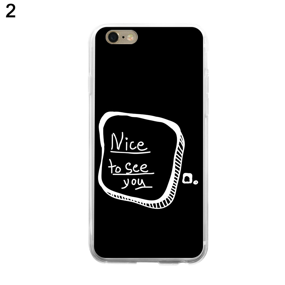 Nice to See You Letters Case Cover for iPhone X (10) 8 Plus Samsung Galaxy S8