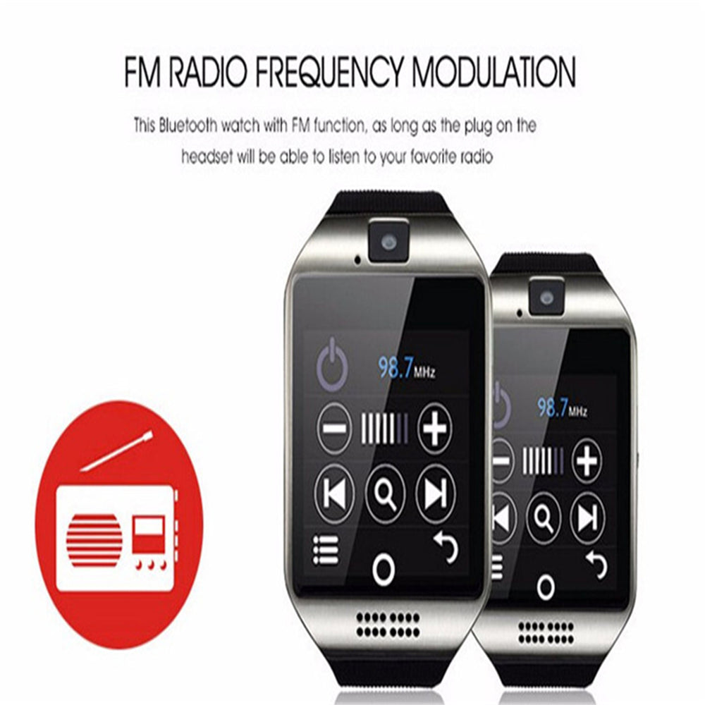 Newest Q18 Smart Watch Bluetooth Smartwatch Phone with Camera TF/SIM Card Slot for Android Samsung Galaxy SONY,LG,Huawei
