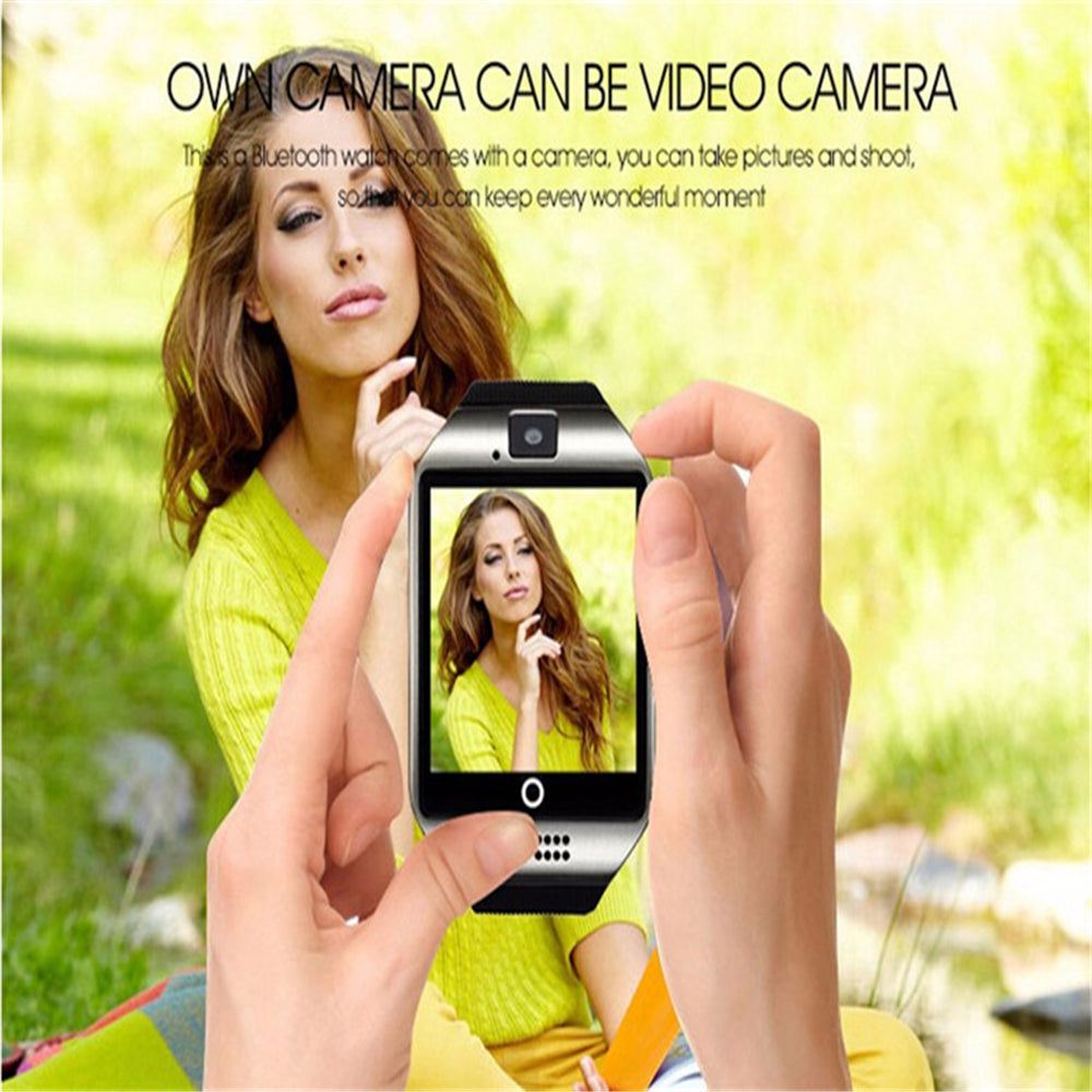 Newest Q18 Smart Watch Bluetooth Smartwatch Phone with Camera TF/SIM Card Slot for Android Samsung Galaxy SONY,LG,Huawei