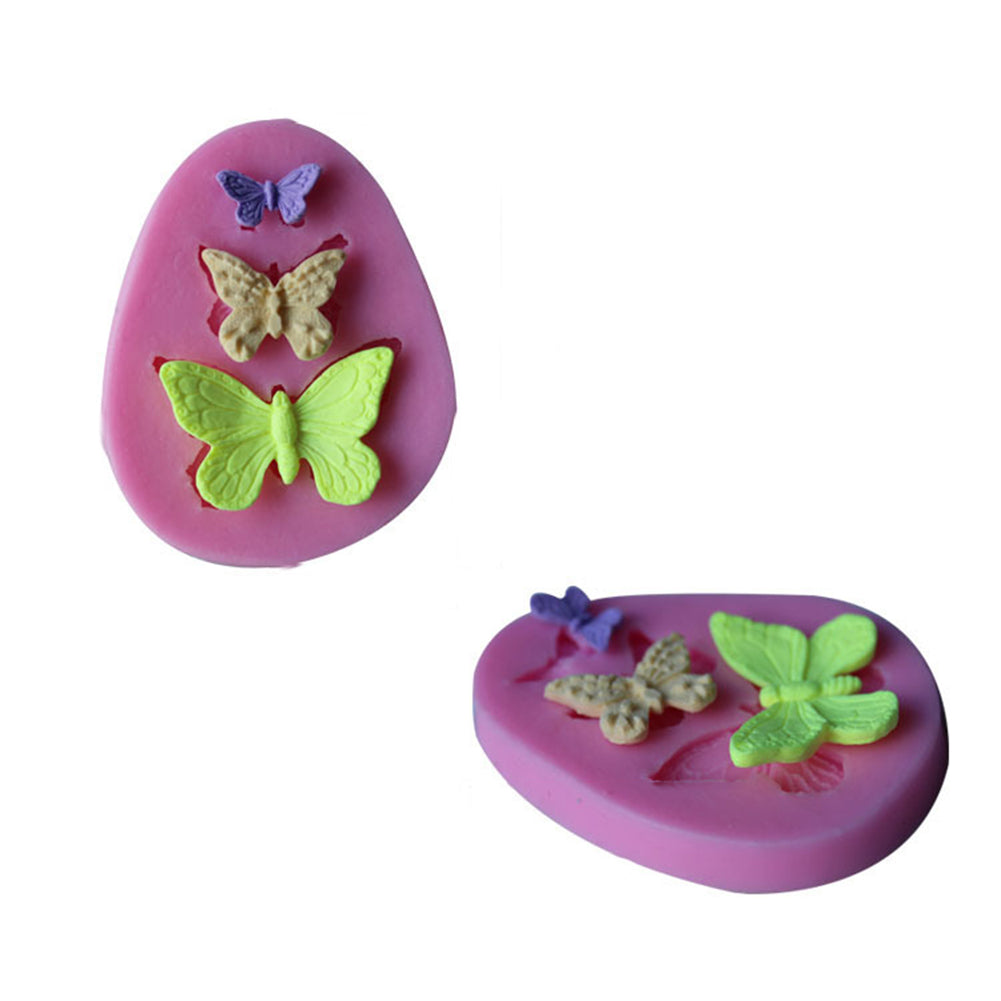 3D Butterfly Silicone Fondant Cake Mold Soap Chocolate Kitchen Tool Sugar Mould