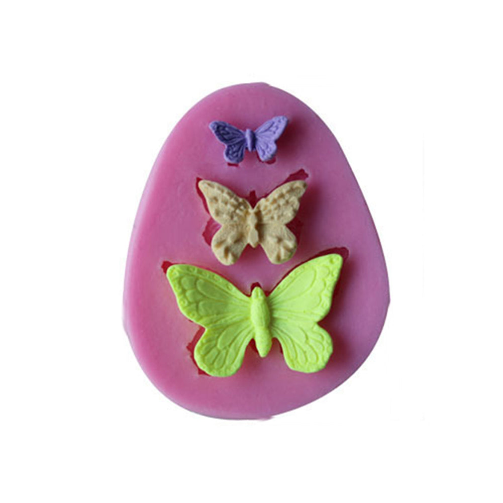 3D Butterfly Silicone Fondant Cake Mold Soap Chocolate Kitchen Tool Sugar Mould