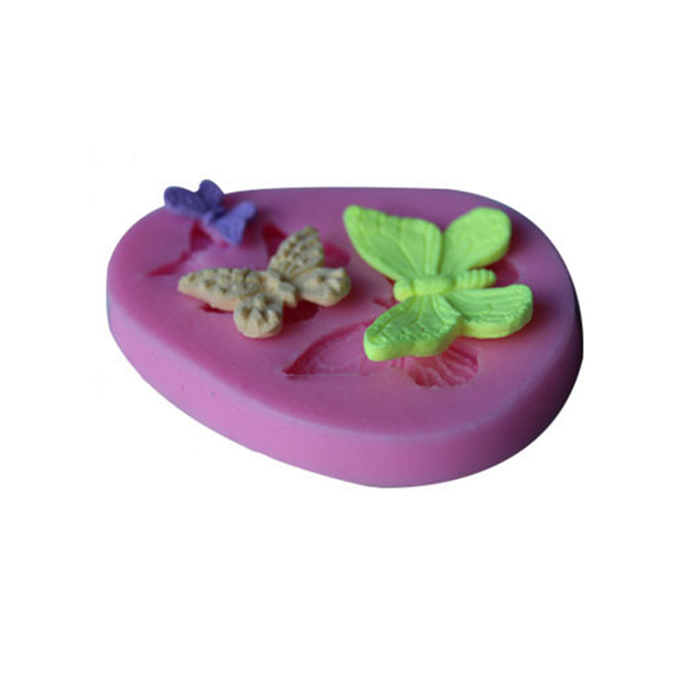 3D Butterfly Silicone Fondant Cake Mold Soap Chocolate Kitchen Tool Sugar Mould