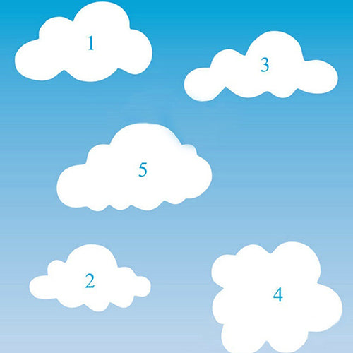 5Pcs Cute Cloud Plastic Fondant Cutter Cake Molds Moulds Cake Decorating Tools