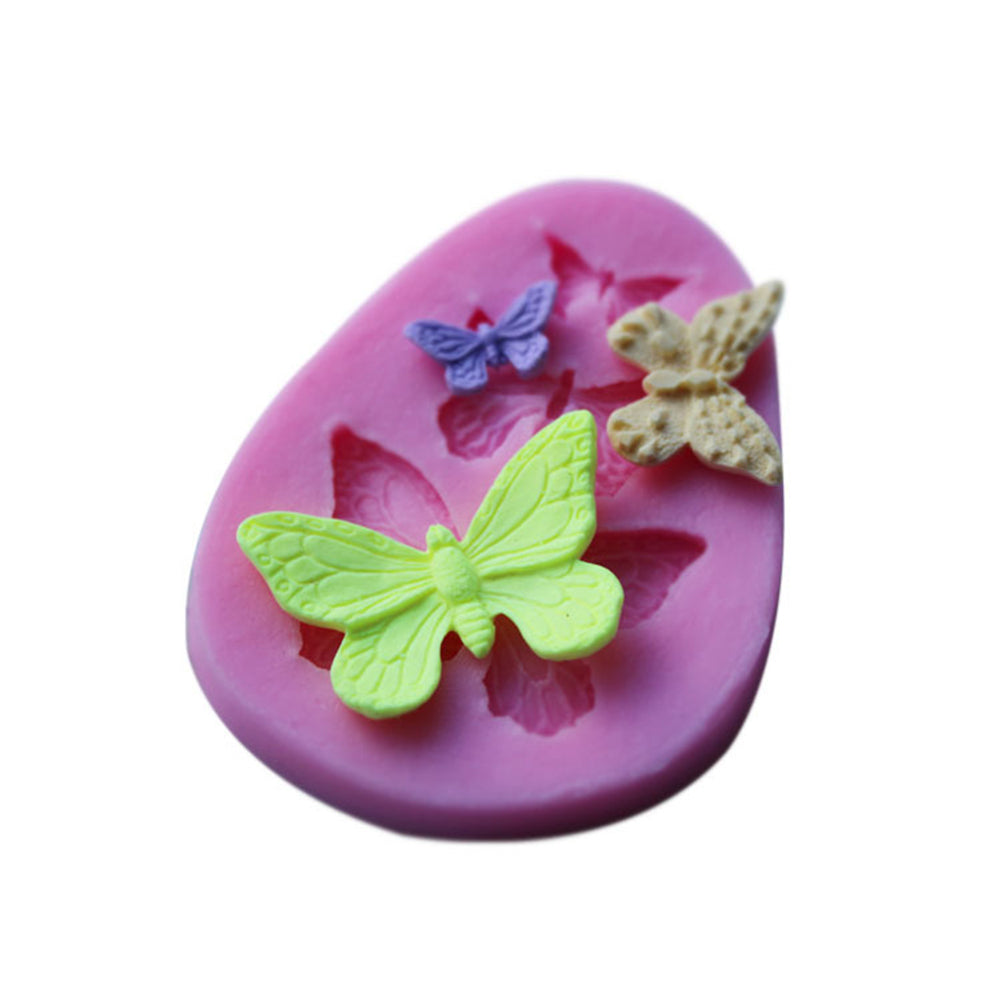 3D Butterfly Silicone Fondant Cake Mold Soap Chocolate Kitchen Tool Sugar Mould