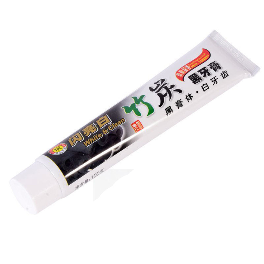 100g Pro Bamboo Charcoal Teeth Whitening Remove Dental Stains Black Toothpaste