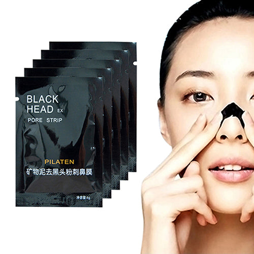 5 Pcs Nose Blackhead Pore Mud Mineral Cleansing Cleaner Removal Membranes Strips