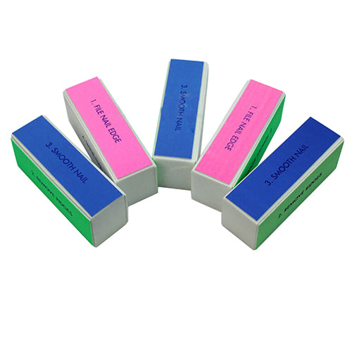 Fashion 5 Pcs Nail Art Manicure 4 Way Shiner Buffer Buffing Block Sanding File