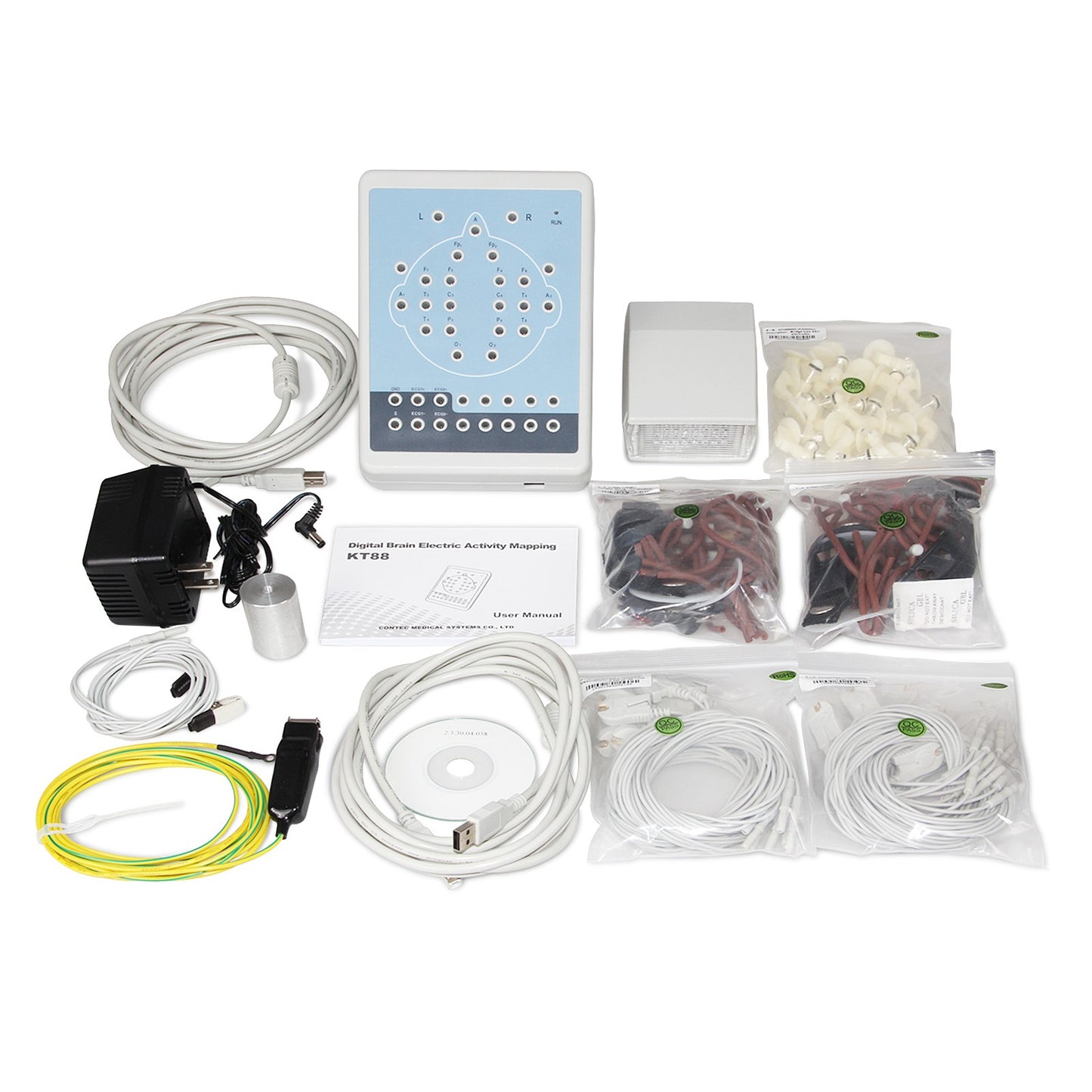 KT88 Digital Portable EEG Machine Mapping System 16 channel EEG,3Y Warranty