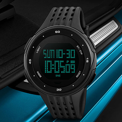 Men's Sports Casual Waterproof Stopwatch Week Date Display Digital Wrist Watch