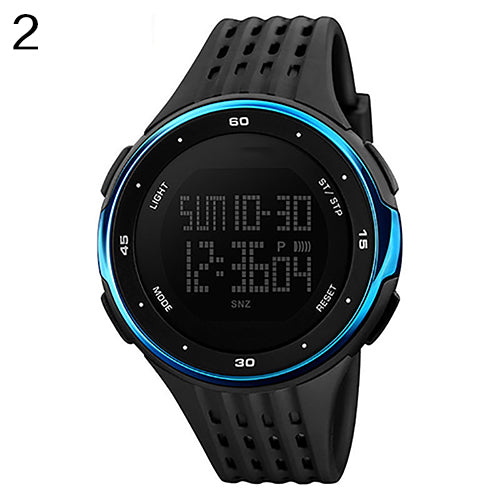 Men's Sports Casual Waterproof Stopwatch Week Date Display Digital Wrist Watch