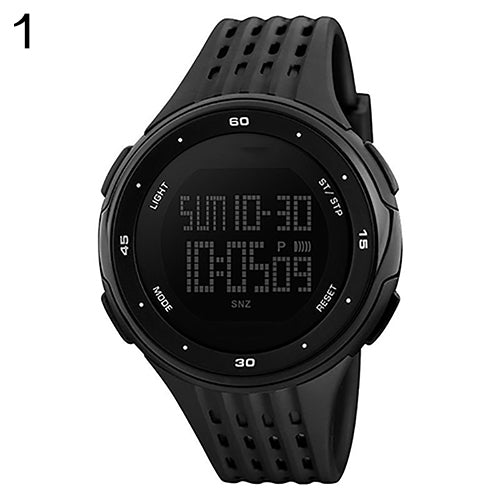 Men's Sports Casual Waterproof Stopwatch Week Date Display Digital Wrist Watch