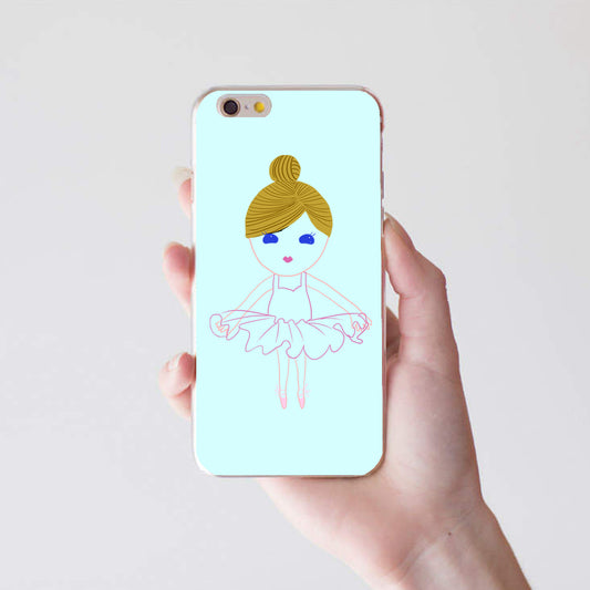 Cartoon Ballet Girl Phone Case Cover for iPhone 8 8 Plus Samsung Galaxy S8 Plus