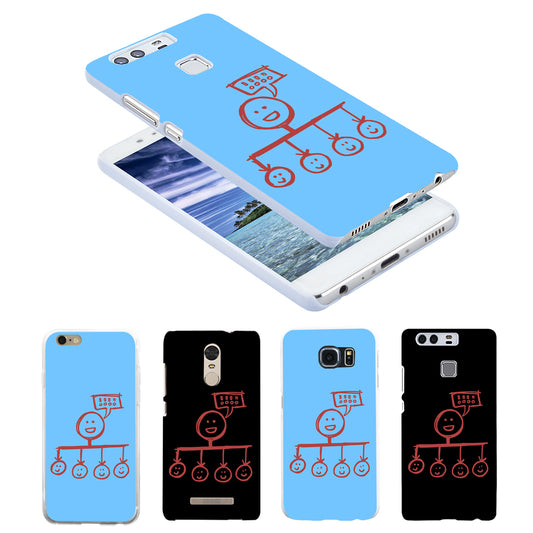 Smile Expression Case Cover for iPhone 8 Samsung S8 Huawei P9 Mate 9 Xiaomi