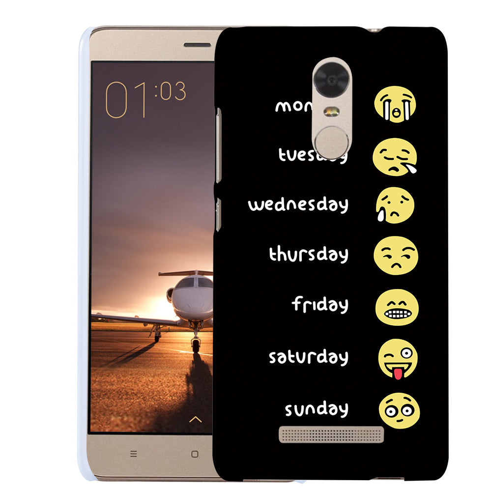 Week's Emoji Print Case Cover for iPhone 8 Samsung Galaxy S8 Huawei P9 Plus