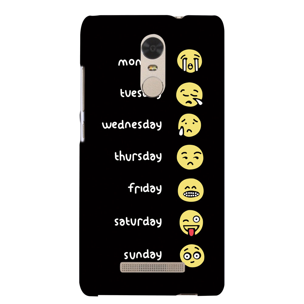 Week's Emoji Print Case Cover for iPhone 8 Samsung Galaxy S8 Huawei P9 Plus