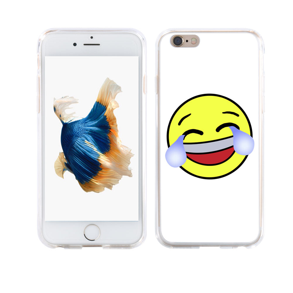 Emoji Face with Tears of Joy Case Cover for iPhone 8 Plus Redmi Note 2 3 Samsung