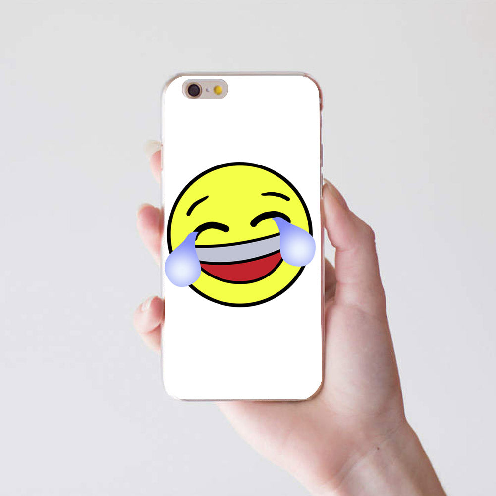 Emoji Face with Tears of Joy Case Cover for iPhone 8 Plus Redmi Note 2 3 Samsung