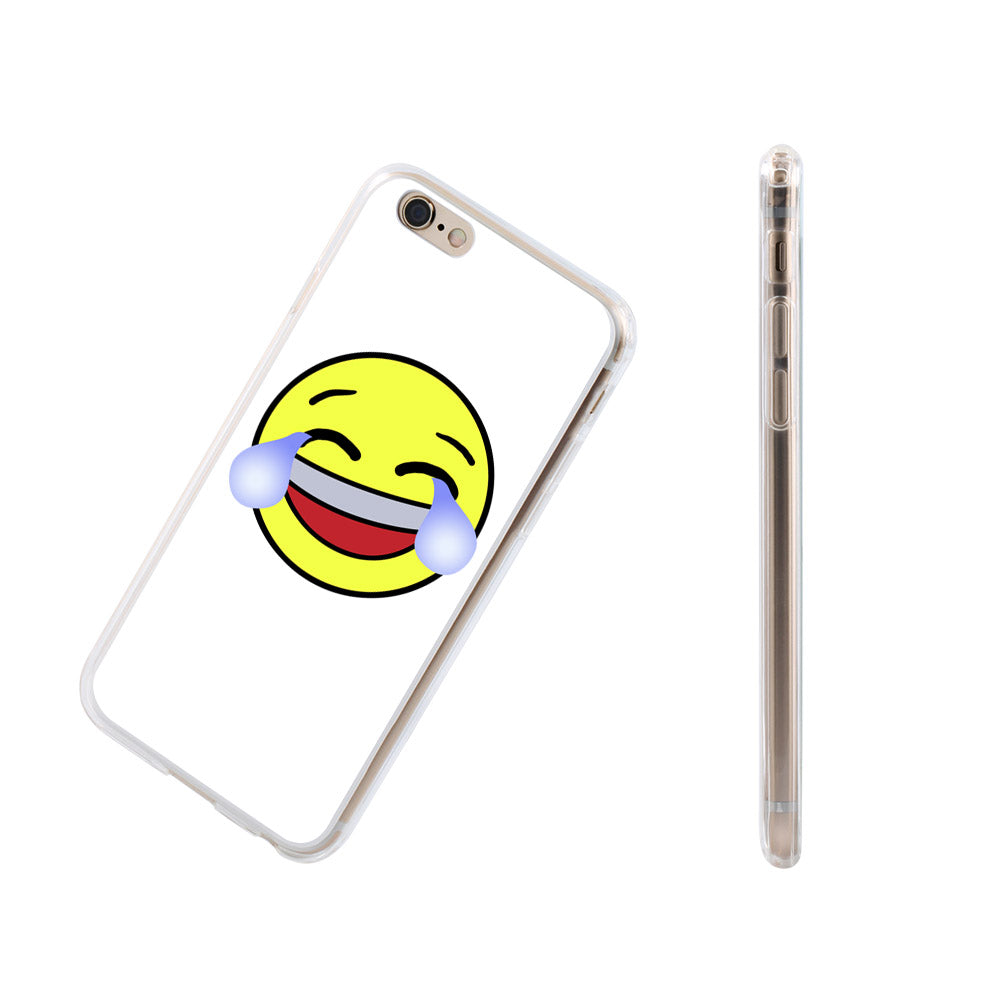 Emoji Face with Tears of Joy Case Cover for iPhone 8 Plus Redmi Note 2 3 Samsung
