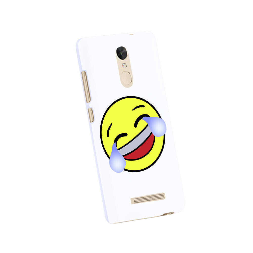 Emoji Face with Tears of Joy Case Cover for iPhone 8 Plus Redmi Note 2 3 Samsung