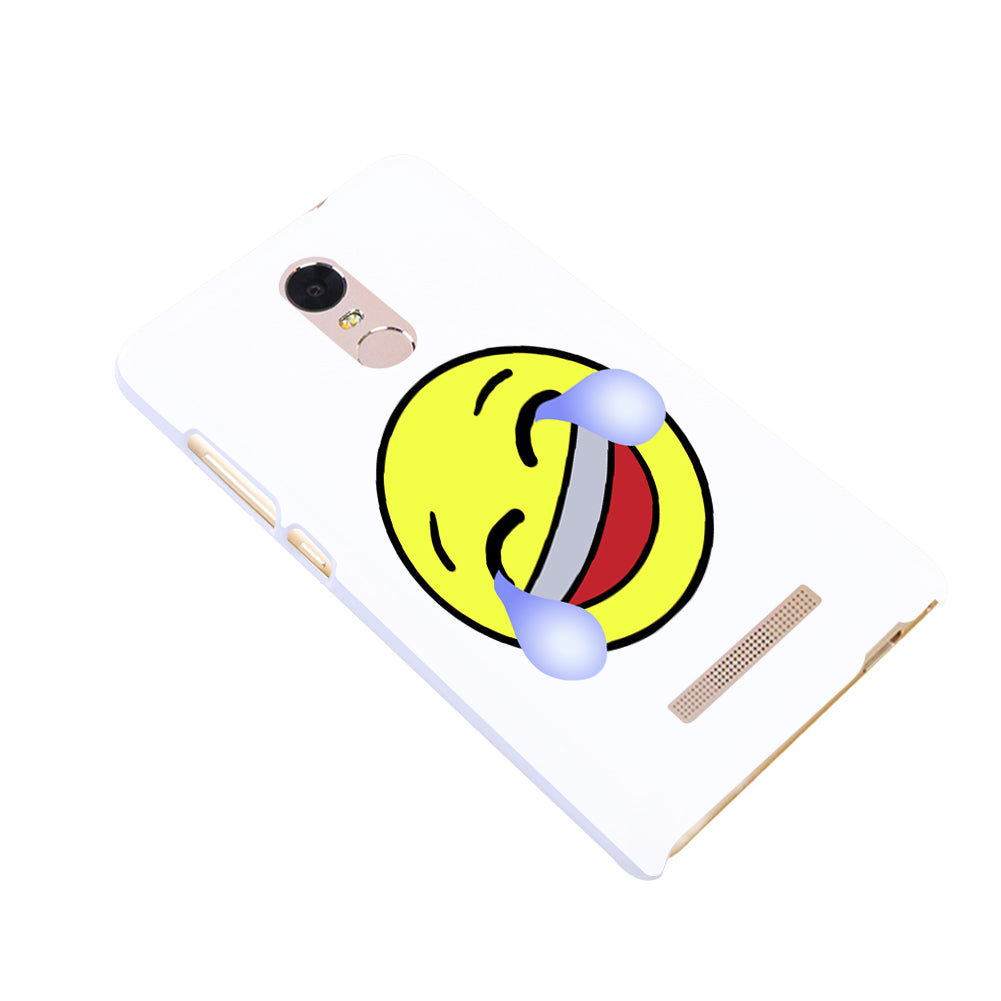 Emoji Face with Tears of Joy Case Cover for iPhone 8 Plus Redmi Note 2 3 Samsung