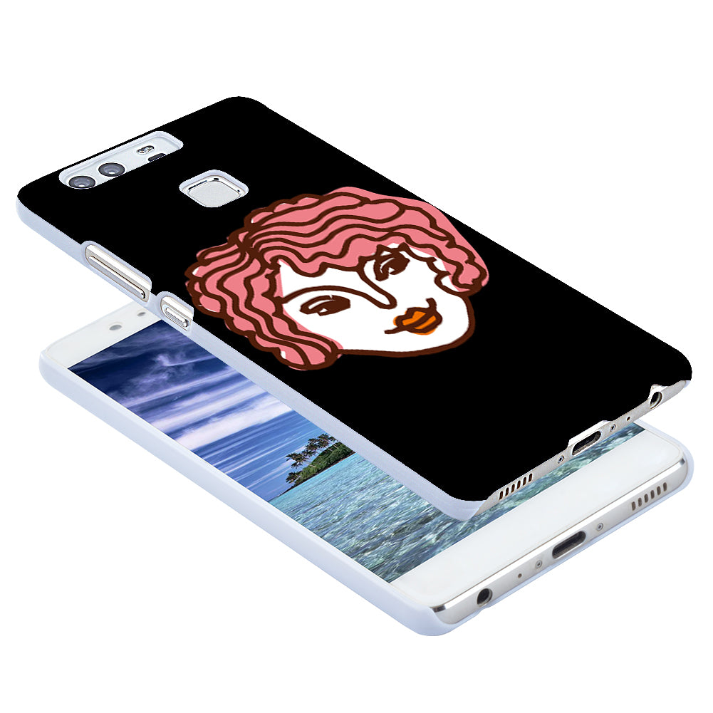 Cartoon Lady Pattern Phone Case Cover for Huawei Samsung Galaxy iPhone 8 8 Plus