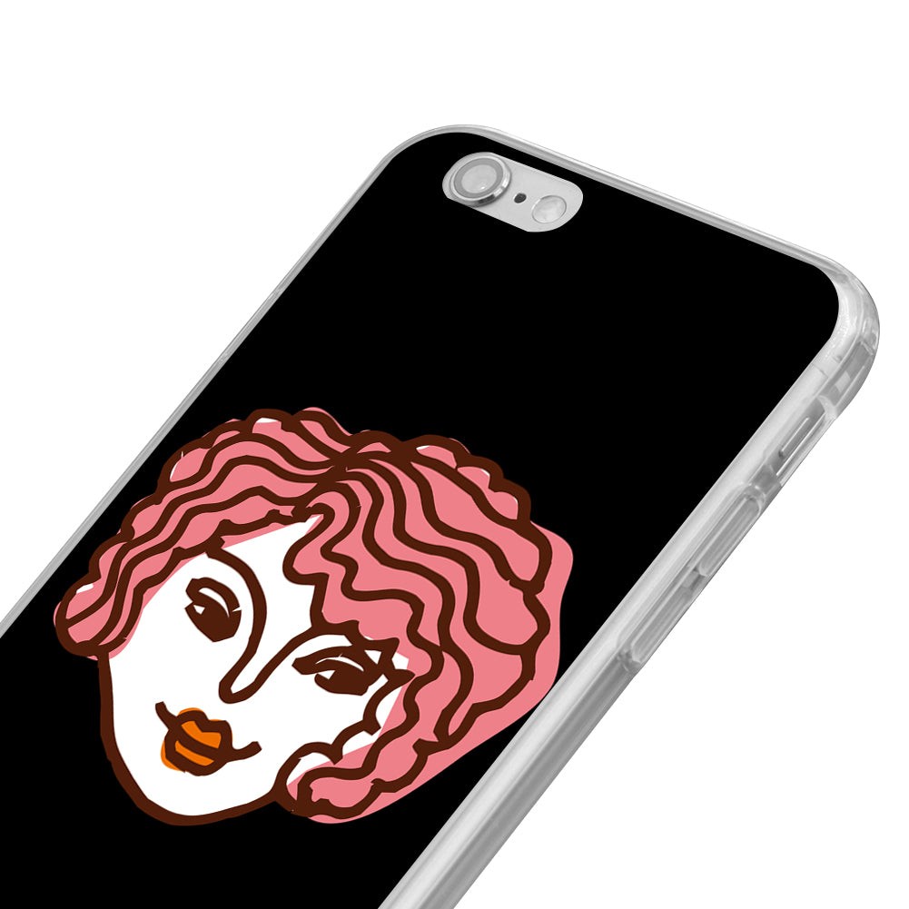 Cartoon Lady Pattern Phone Case Cover for Huawei Samsung Galaxy iPhone 8 8 Plus