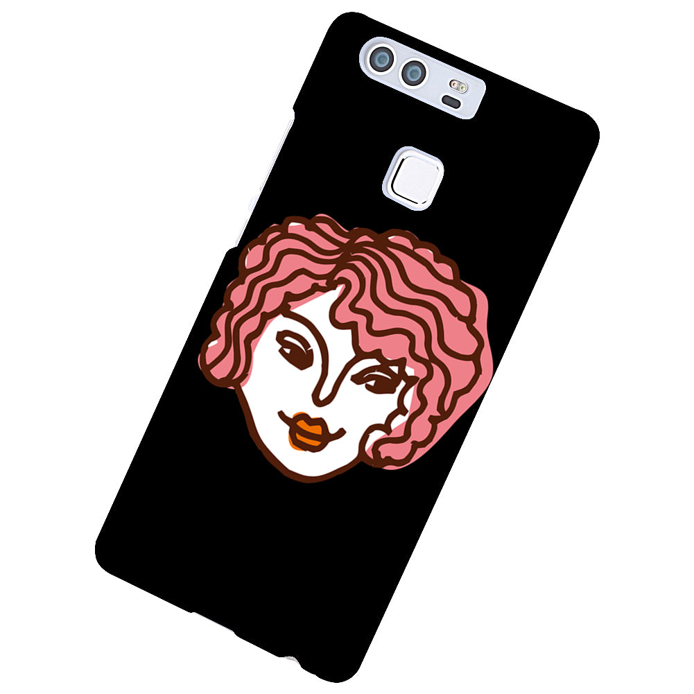 Cartoon Lady Pattern Phone Case Cover for Huawei Samsung Galaxy iPhone 8 8 Plus