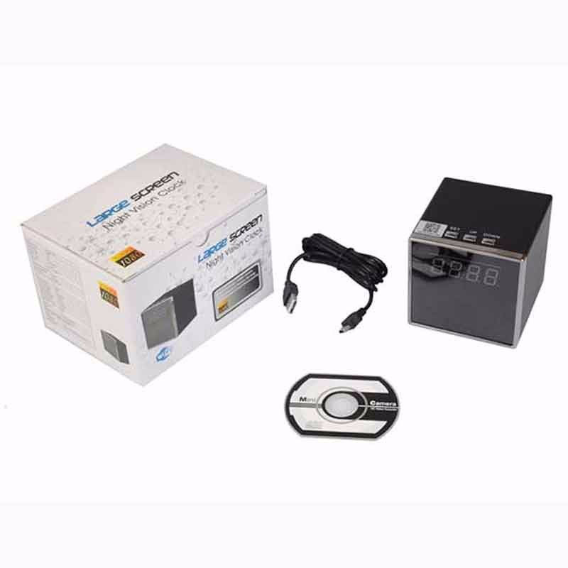 T18 HD 1080P electronic clock 140 degrees WIFI IP infrared night vision mini camera DVR CAM support iOS Android remote con