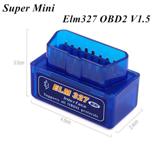 Latest Version Super Mini ELM 327 Bluetooth V1.5 OBD2 Scanner ELM327 OBD 2 Car Diagnostic Interface mini bluetooth elm327