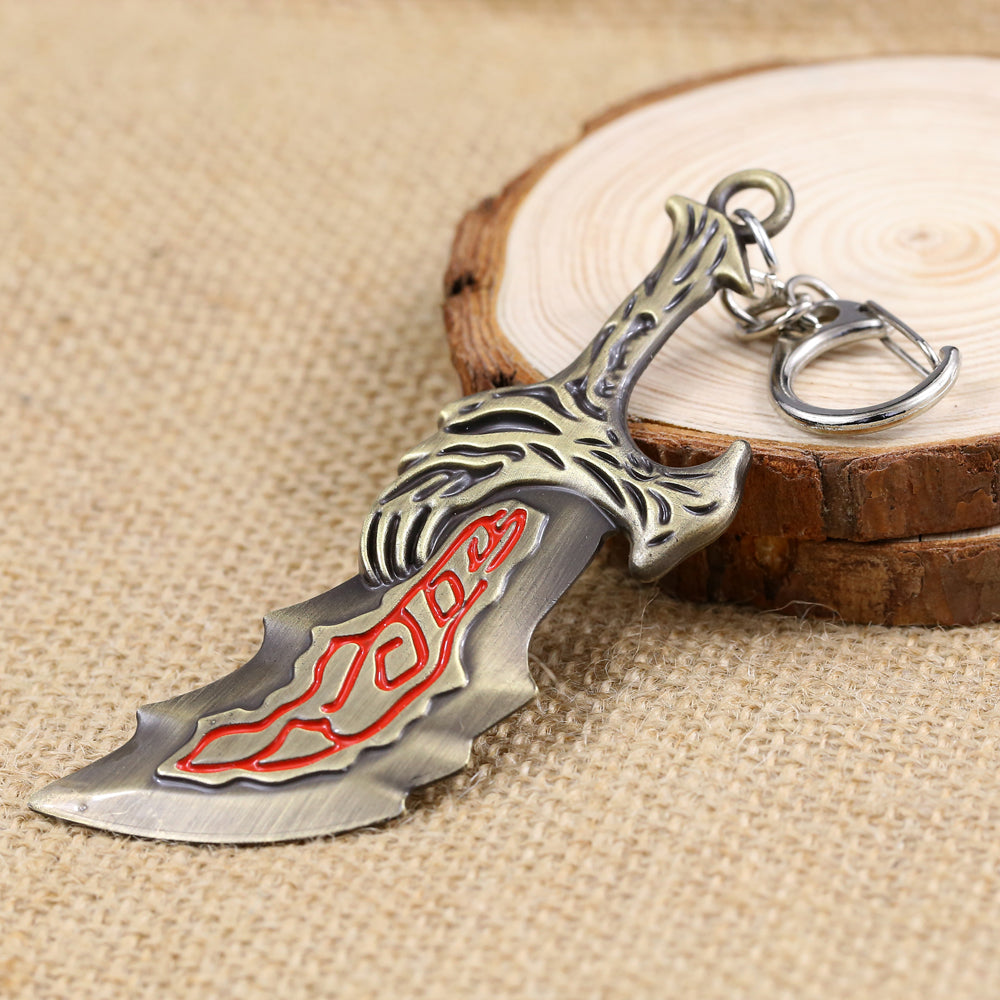 Moontreya Jewelry Game Dota 2 Keychain  Bronze Axe 2 Models Metal Alloy Dota Car Key Chain Ring Holder Accessory Men Women Gift