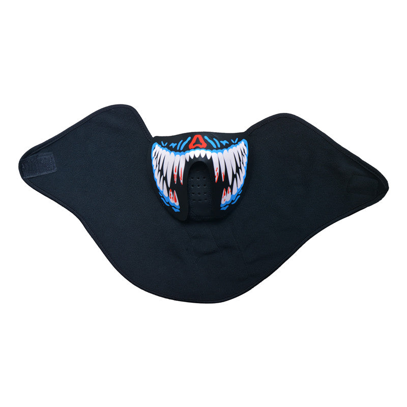 EL wire mask Light up Neon LED Mask for Halloween party Coplay Masks by 3V Steady on Driver sound controlled blue tooth XLL09