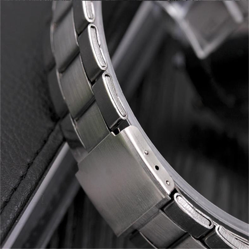 hot selling luxury stainless steel watch women men wristwatches fashion three eyes quartz watch men business Watch