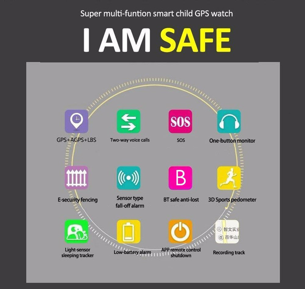 New Style Q50 Smart Baby Watch GPS Tracker for Kids Safe SOS Call Anti Lost Reminder