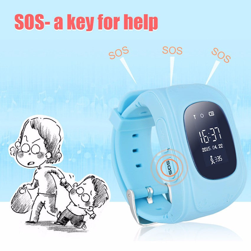 New Style Q50 Smart Baby Watch GPS Tracker for Kids Safe SOS Call Anti Lost Reminder
