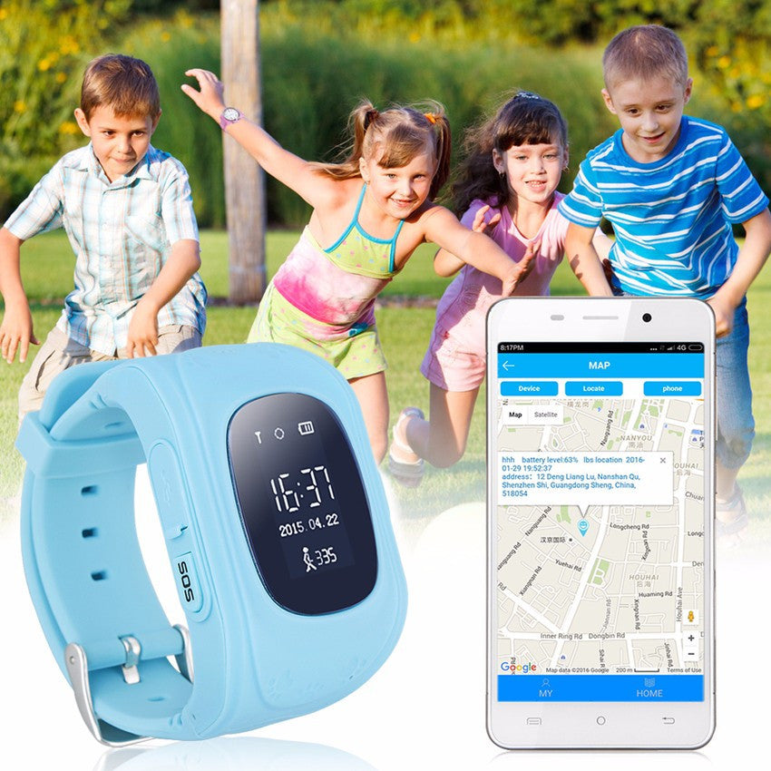 New Style Q50 Smart Baby Watch GPS Tracker for Kids Safe SOS Call Anti Lost Reminder