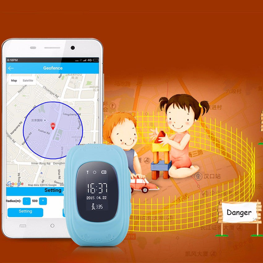 New Style Q50 Smart Baby Watch GPS Tracker for Kids Safe SOS Call Anti Lost Reminder