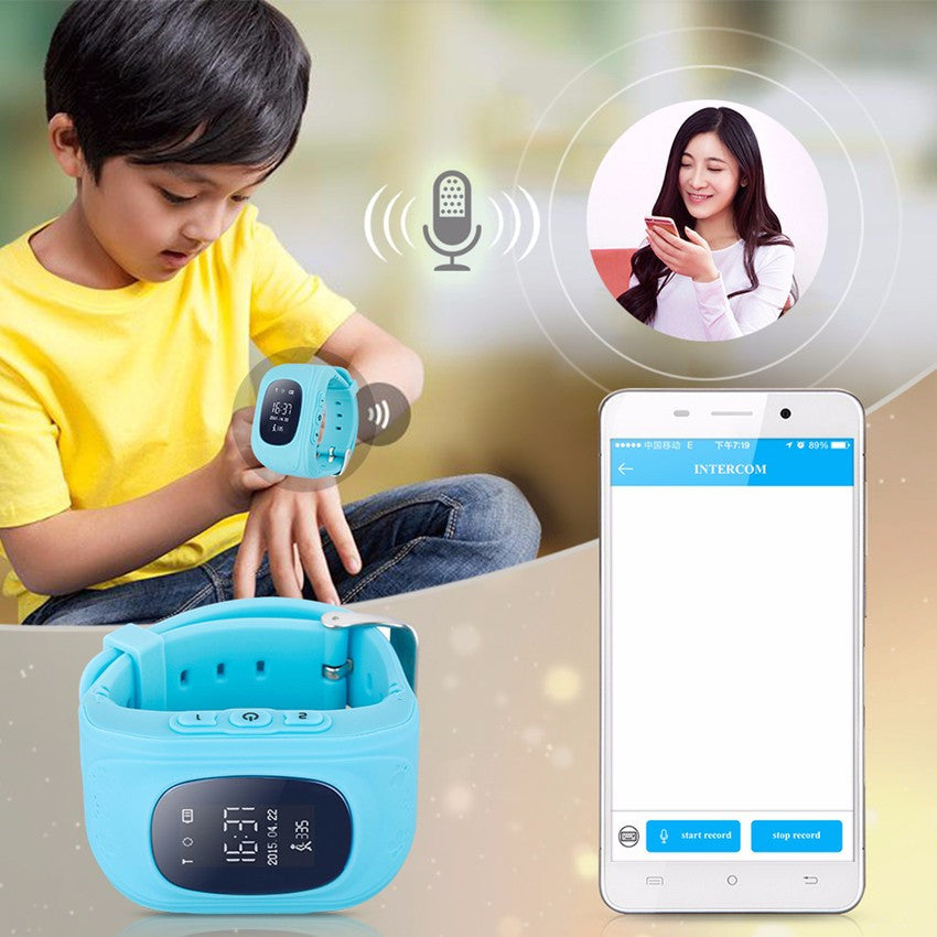 New Style Q50 Smart Baby Watch GPS Tracker for Kids Safe SOS Call Anti Lost Reminder