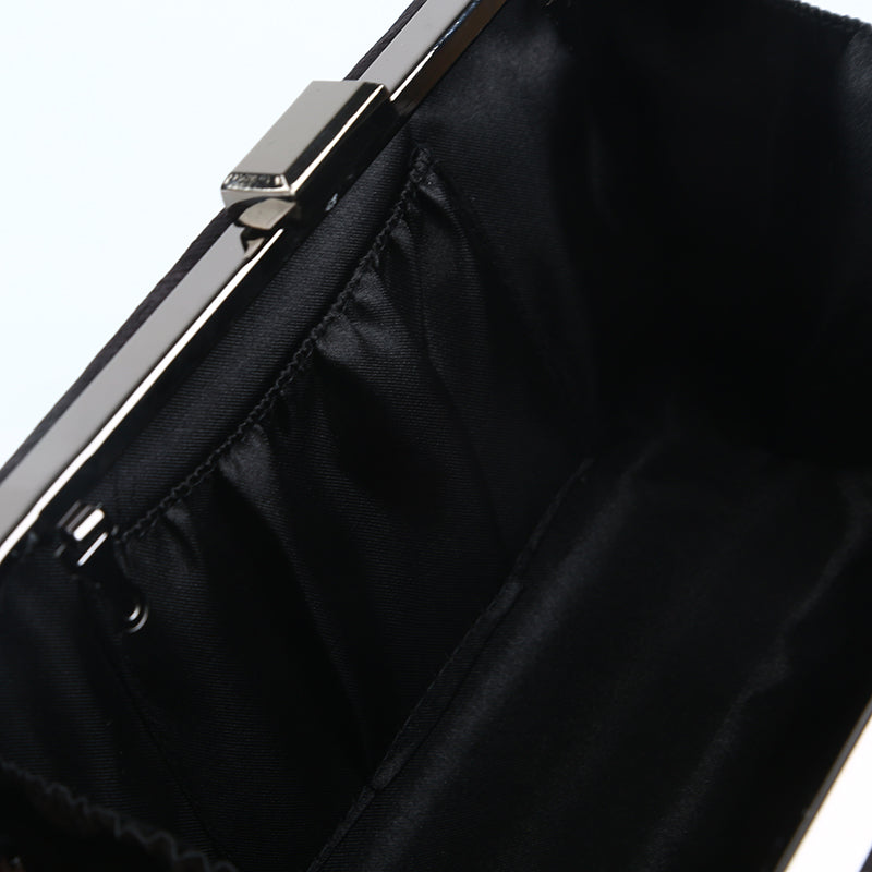 TANGSONGGUCI Women Lady Wedding Handbag Gold/Sliver Clutch Black Purse Banquet Bag Party Evening Bags Chains pochette bolsos muj