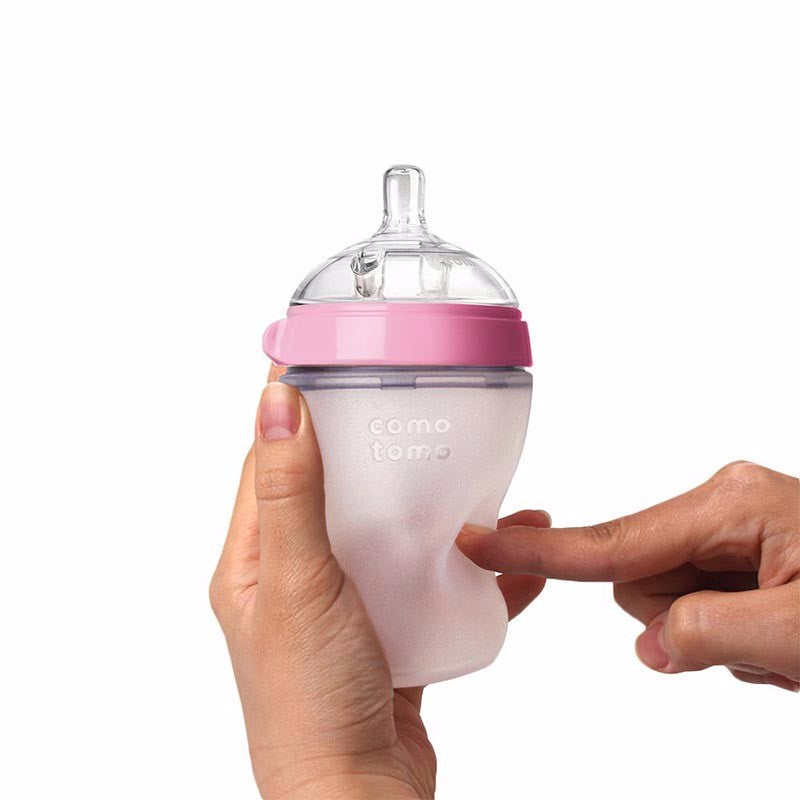 Comotomo  NewBorn Baby Bottle? 8 Ounce (250ml??Pink