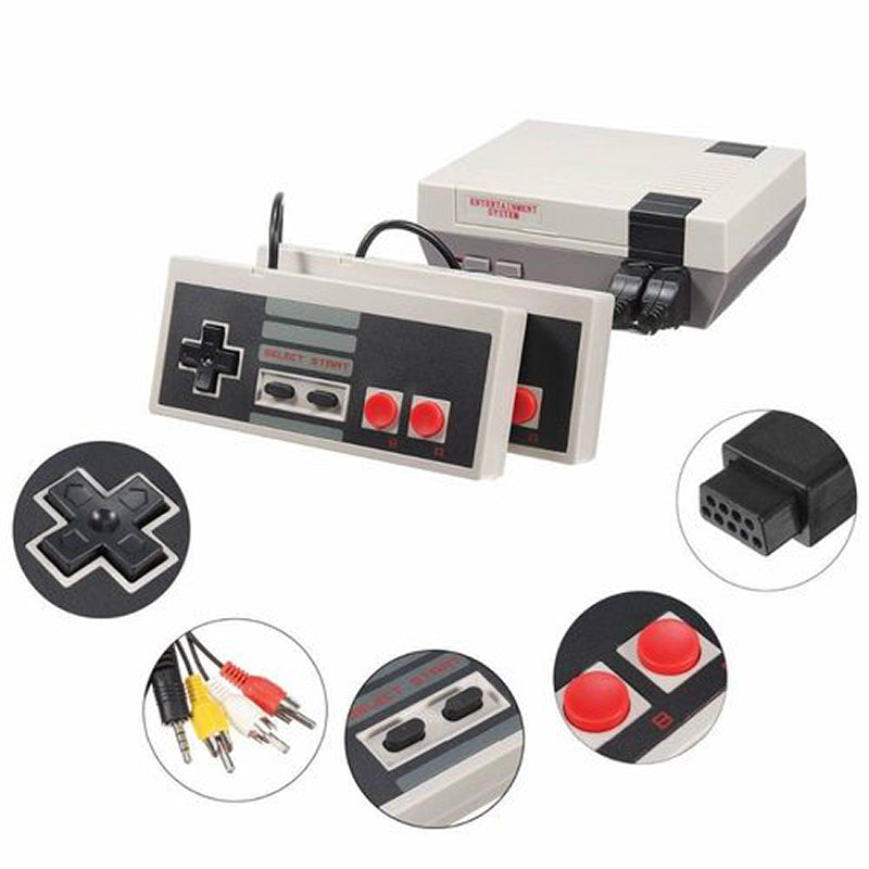Mini Retro Classic NES Console TV Game 500 Built-in Games+2 Handle Controllers