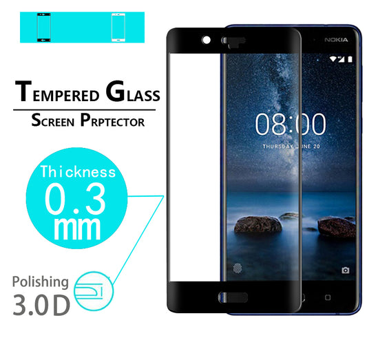 NWT Anti scratch 3D Curved Edge screen protective film For Nokia Lumia 8 5.3" Tempered Glass full Covered screen Protector films