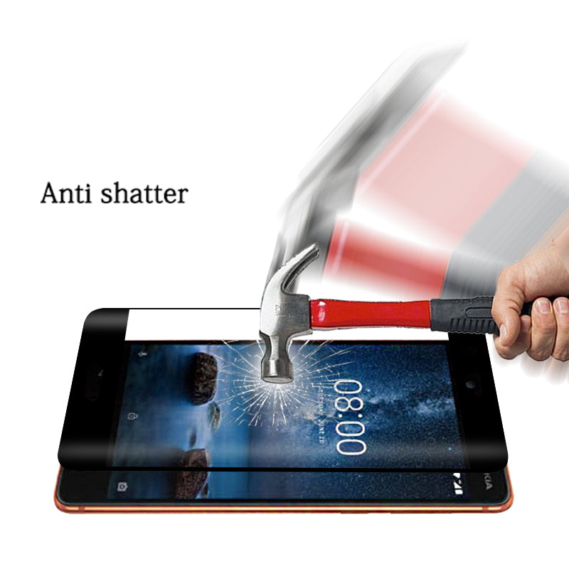 NWT Anti scratch 3D Curved Edge screen protective film For Nokia Lumia 8 5.3" Tempered Glass full Covered screen Protector films