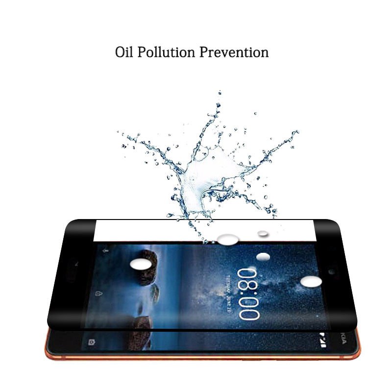 NWT Anti scratch 3D Curved Edge screen protective film For Nokia Lumia 8 5.3" Tempered Glass full Covered screen Protector films