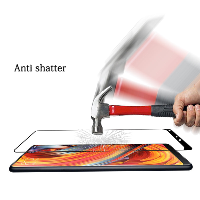 Genuine New style 3D Curved glass film for Xiaomi MIX 2 full Coverage Tempered Glass 3D full Curved edge Screen Protector films