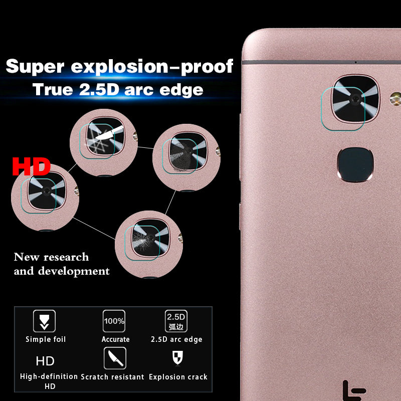 Rear Camera Lens 9H Premium Anti-shatter Glass Film For LeEco Le Pro 3 Back Camera Lens 2.5D Tempered Glass Film +Retail Package
