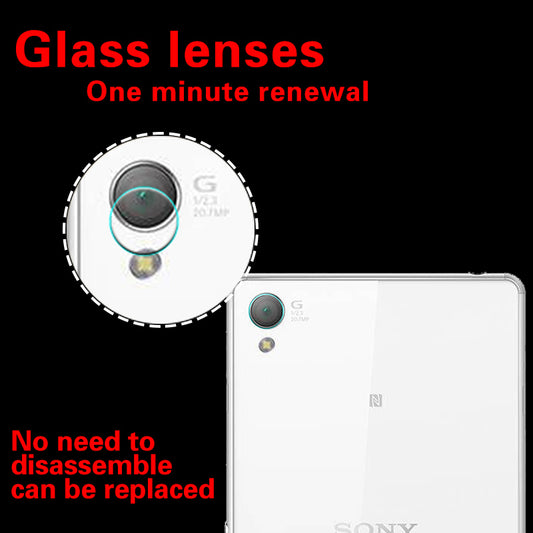 Genuine HD Anti-Exprolsion Back Camera Lens Tempered Glass Films For Sony Z3 mini / Compact M55W Rear Camera Lens Protector Film