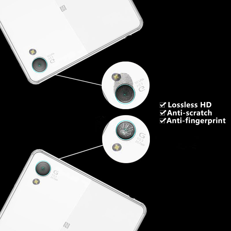 Genuine HD Anti-Exprolsion Back Camera Lens Tempered Glass Films For Sony Z3 mini / Compact M55W Rear Camera Lens Protector Film