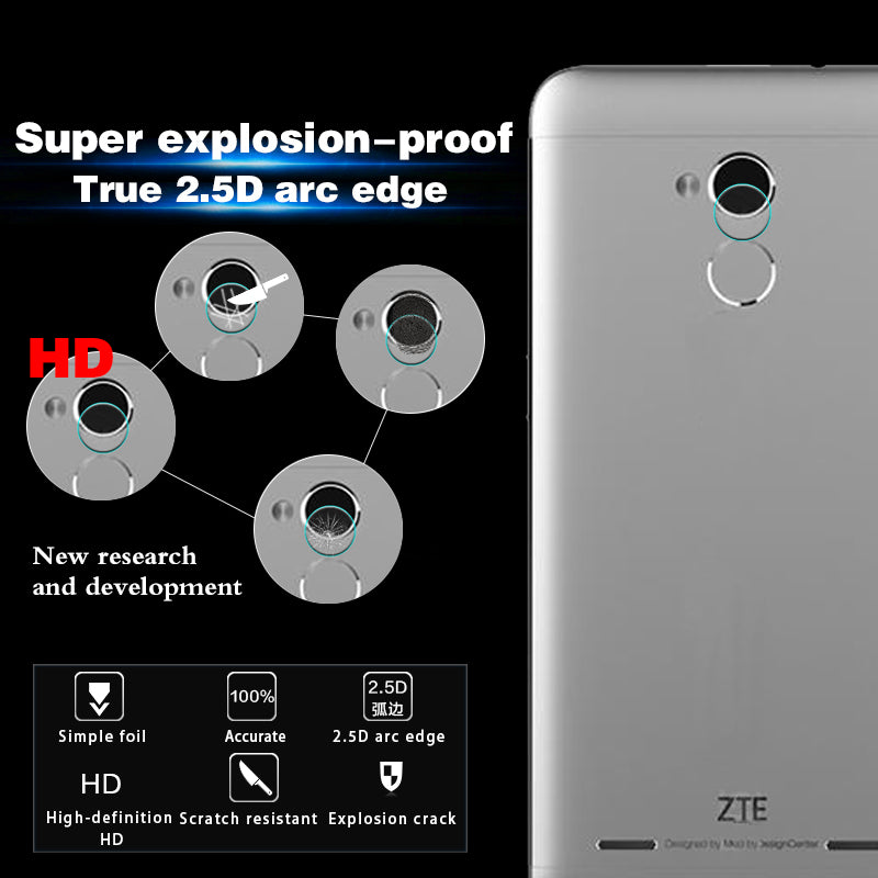 Back Camera Lens Clear Explosion-Proof Glass Film For ZTE Grand S II Rear Camera Lens Transparent Tempered Glass Protective Film