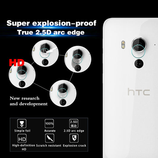 WEETEN 9H Rear Camera Lens Tempered Glass Film For HTC One M7 Back Camera Lens Explosion-proof Protective Films + Cleaning Cloth
