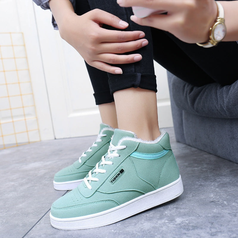 Women Shoes Snow Warm Winter Sneakers Lace Up Height Increase Ladies Winter Shoes